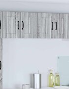 vidaXL Стенен шкаф LUCCA 2 бр. Сива сонома Инженерна дървесина