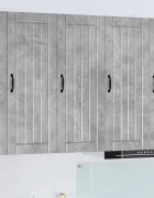 vidaXL Стенен шкаф LUCCA Бетонно сиво 40 x 31 x 100 см