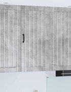 vidaXL Стенен шкаф LUCCA Бетонно сиво 50 x 31 x 100 см
