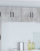 vidaXL Стенен шкаф LUCCA Бетонно сиво 60 x 31 x 40 см