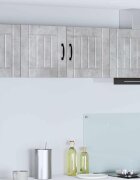 vidaXL Стенен шкаф LUCCA Бетонно сиво 80 x 31 x 40 см