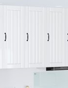 vidaXL Стенен шкаф LUCCA Бял гланц 40 x 31 x 100 см