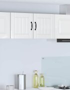 vidaXL Стенен шкаф LUCCA Бял гланц 40 x 31 x 40 см Инженерна дървесина