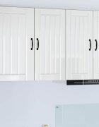 vidaXL Стенен шкаф LUCCA Бял гланц 40 x 31 x 80 см Инженерна дървесина