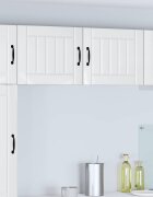vidaXL Стенен шкаф LUCCA Бял гланц 50 x 31 x 40 см Инженерна дървесина