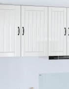 vidaXL Стенен шкаф LUCCA Бял гланц 50 x 31 x 80 см Инженерна дървесина