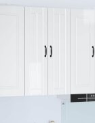 vidaXL Стенен шкаф LUCCA Бял гланц 60 x 31 x 100 см