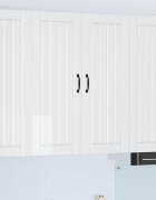 vidaXL Стенен шкаф LUCCA Бял гланц 80 x 31 x 100 см