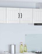 vidaXL Стенен шкаф LUCCA Бял гланц 80 x 31 x 40 см Инженерна дървесина