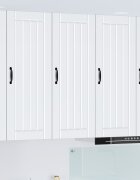 vidaXL Стенен шкаф LUCCA Бяло 40 x 31 x 100 см Инженерна дървесина