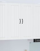 vidaXL Стенен шкаф LUCCA Бяло 80 x 31 x 100 см Инженерна дървесина