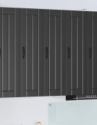 vidaXL Стенен шкаф LUCCA Черно 30 x 31 x 100 см Инженерна дървесина