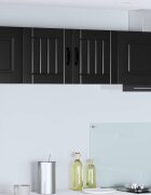 vidaXL Стенен шкаф LUCCA Черно 40 x 31 x 40 см Инженерна дървесина