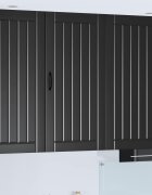 vidaXL Стенен шкаф LUCCA Черно 50 x 31 x 100 см Инженерна дървесина