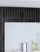vidaXL Стенен шкаф LUCCA Черно 50 x 31 x 40 см Инженерна дървесина