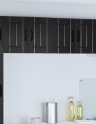 vidaXL Стенен шкаф LUCCA Черно 60 x 31 x 40 см Инженерна дървесина