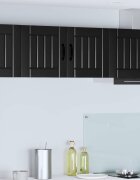 vidaXL Стенен шкаф LUCCA Черно 80 x 31 x 40 см Инженерна дървесина