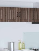 vidaXL Стенен шкаф LUCCA Кафяв дъб 80 x 31 x 40 см Инженерна дървесина