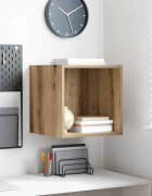 vidaXL Стенен шкаф Монтиране на стена Дъб 37 x 37 x 37 см