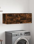 vidaXL Стенен шкаф опушен дъб 100x365x35 см инженерно дърво