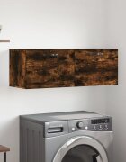 vidaXL Стенен шкаф опушен дъб 100x365x35 см инженерно дърво