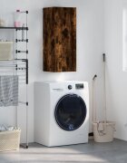 vidaXL Стенен шкаф опушен дъб 345x34x90 см