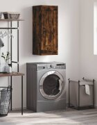 vidaXL Стенен шкаф опушен дъб 345x34x90 см инженерно дърво