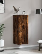 vidaXL Стенен шкаф опушен дъб 345x34x90 см инженерно дърво