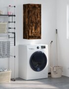 vidaXL Стенен шкаф опушен дъб 345x34x90 см инженерно дърво