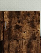 vidaXL Стенен шкаф опушен дъб 50x425x40 см инженерно дърво