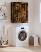vidaXL Стенен шкаф опушен дъб 695x34x90 см инженерно дърво