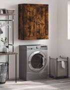 vidaXL Стенен шкаф опушен дъб 695x34x90 см инженерно дърво