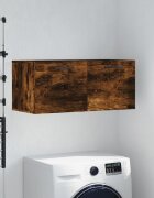 vidaXL Стенен шкаф опушен дъб 80x365x35 см инженерно дърво