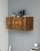 vidaXL Стенен шкаф опушен дъб 80x39x40 см инженерно дърво