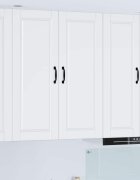 vidaXL Стенен шкаф PORTO Бяло 40 x 31 x 100 см Инженерна дървесина