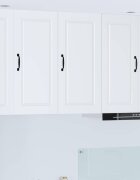 vidaXL Стенен шкаф PORTO Бяло 40 x 31 x 80 см Инженерна дървесина