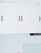 vidaXL Стенен шкаф PORTO Бяло 60 x 31 x 80 см Инженерна дървесина