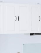 vidaXL Стенен шкаф PORTO Бяло 80 x 31 x 80 см Инженерна дървесина