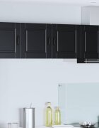 vidaXL Стенен шкаф PORTO Черно 40 x 31 x 40 см Инженерна дървесина