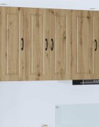vidaXL Стенен шкаф PORTO Дъб 30 x 31 x 80 см Инженерна дървесина