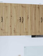 vidaXL Стенен шкаф PORTO Дъб 60 x 31 x 80 см Инженерна дървесина