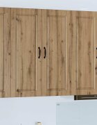 vidaXL Стенен шкаф PORTO Дъб 80 x 31 x 100 см Инженерна дървесина