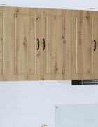 vidaXL Стенен шкаф PORTO Дъб 80 x 31 x 80 см Инженерна дървесина