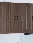 vidaXL Стенен шкаф PORTO Кафяв дъб 30 x 31 x 100 см