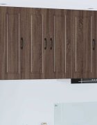 vidaXL Стенен шкаф PORTO Кафяв дъб 30 x 31 x 80 см Инженерна дървесина