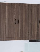 vidaXL Стенен шкаф PORTO Кафяв дъб 40 x 31 x 100 см