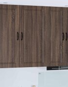 vidaXL Стенен шкаф PORTO Кафяв дъб 50 x 31 x 100 см