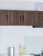 vidaXL Стенен шкаф PORTO Кафяв дъб 80 x 31 x 40 см Инженерна дървесина