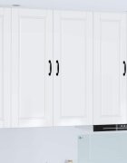 vidaXL Стенен шкаф PORTO Лъскаво бяло 40 x 31 x 100 см