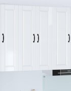 vidaXL Стенен шкаф PORTO Лъскаво бяло 60 x 31 x 100 см